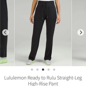 lululemon ready to rulu Straight-Leg High-Rise Pants